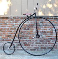 old bike with big front wheel